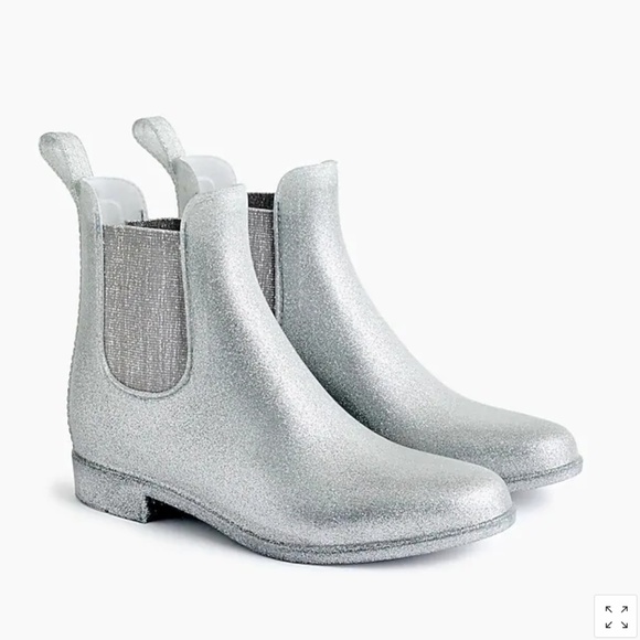 j crew black rain boots